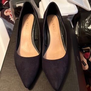 Zara block Heel Pump